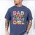 Dad Of The Birthday Ice Cream Family Matching Party Men's Comfort Colors T-Shirt Blue Jean