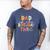 Dad Of The Birthday Twins Kids Great Daddy Of Twins Bday Men's Comfort Colors T-Shirt Blue Jean
