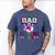Dad Of The Bowler Girl Matching Family Bowling Birthday Men's Comfort Colors T-Shirt Blue Jean
