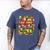 Dad And Mom Dada Birthday Boy Building Bricks Family Party Men's Comfort Colors T-Shirt Blue Jean