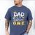 Dad Of The Notorious One Old School 1st Hip Hop Birthday Men's Comfort Colors T-Shirt Blue Jean