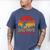Dad Pays Mom Prays Dirt Bike Retro Motocross Boys Kids Men's Comfort Colors T-Shirt Blue Jean