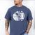 Dad Of Both Proud Football And Cheer Dad Men's Comfort Colors T-Shirt Blue Jean