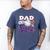 Dad Rookie Of Year 1st Birthday Baseball Theme Matching Men's Comfort Colors T-Shirt Blue Jean