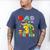 Dad Of The Three Rex 3Rd Birthday Boy Dinosaur T-Rex Men's Comfort Colors T-Shirt Blue Jean