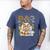 Dad Of The Two Wild Animal Safari 2Nd Birthday Party Men's Comfort Colors T-Shirt Blue Jean