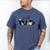 Dad Of The Wild One Zoo Birthday Safari Jungle Animal Men's Comfort Colors T-Shirt Blue Jean