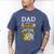 Dad Of The Wild Seven Animal Safari 7th Birthday Party Men's Comfort Colors T-Shirt Blue Jean