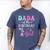 Dada Of The Birthday For Girl Dinosaur T-Rex Party Family Men's Comfort Colors T-Shirt Blue Jean