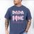 Dada Of Little Miss Onederful First Birthday Girl Bow Men's Comfort Colors T-Shirt Blue Jean