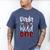 Dada Of The Wild One Buffalo Plaid Lumberjack 1st Birthday Men's Comfort Colors T-Shirt Blue Jean