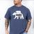 Daddy Bear Fathers Day Cute Baby Cub Papa Dad-a Pops Small Men's Comfort Colors T-Shirt Blue Jean