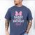 Daddy Of The Birthday Girl Pink Bow Birthday Family Matching Men's Comfort Colors T-Shirt Blue Jean