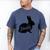 Daddy Bunny Rabbit Father Dad Easter Men's Comfort Colors T-Shirt Blue Jean