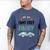 Daddy Dad 2nd Birthday Two Fast Race Car Second Bday Party Men's Comfort Colors T-Shirt Blue Jean