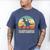 Daddy Dinosaur Daddysaurus 2 Kids For Dad Men's Comfort Colors T-Shirt Blue Jean