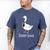 Daddy Goose Fun Father's Day Tee For Dad Men's Comfort Colors T-Shirt Blue Jean