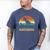 Daddysaurus Dad T Rex Dinosaur Men Men's Comfort Colors T-Shirt Blue Jean