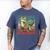 Daddysaurus Father's Day Best Dad T-Rex Papa Men's Comfort Colors T-Shirt Blue Jean