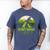 Daddysaurus Rex 2 Kids Sunset Tshirt For Fathers Day Men's Comfort Colors T-Shirt Blue Jean