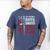 Daughter Gun Shovel Alibi Mom Dad Guns Joke -ON Back Men's Comfort Colors T-Shirt Blue Jean