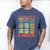 DCC Many Faces Of Mordecai Grid Gamer Series Book Men's Comfort Colors T-Shirt Blue Jean