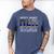 Deputy Sheriff Dad Much Cooler Fathers Day Thin Blue Line Men's Comfort Colors T-Shirt Blue Jean