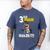 Dinosaur Graduation Cap Gown 3rd Grade Graduate Nailed It Men's Comfort Colors T-Shirt Blue Jean