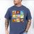 Disney Classic Father's Day Disney Dads Colorful Panels Men's Comfort Colors T-Shirt Blue Jean