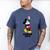 Disney Mickey Mouse Peace Out Totally Retro Graduation Men's Comfort Colors T-Shirt Blue Jean