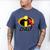 Disney And Pixar's The Incredibles Mr Incredible Dad Family Men's Comfort Colors T-Shirt Blue Jean