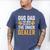 Dog Dad The Man The Myth The Snack Dealer Men's Comfort Colors T-Shirt Blue Jean