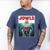Drooling Boxer Jowls Fawn Dog Mom Dog Dad Burger Men's Comfort Colors T-Shirt Blue Jean