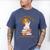 Easily Distracted By Beagles And Books Beagle Dog Men's Comfort Colors T-Shirt Blue Jean