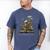 Easily Distracted By Cats And Books Men's Comfort Colors T-Shirt Blue Jean