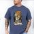 Elder Emo Skeleton Beanie Nostalgia Scene Aesthetic Men's Comfort Colors T-Shirt Blue Jean