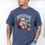 English Bulldog Dog Reading Book 67 Six Seven Meme Men's Comfort Colors T-Shirt Blue Jean