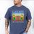 I Like Fantasy Football 3 People Draft Party Dad Men Men's Comfort Colors T-Shirt Blue Jean