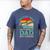 Fathers Day Guitar Dad For Guitarist Music Lover Dad Men's Comfort Colors T-Shirt Blue Jean