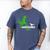 Father's Day Idea Daddysaurus Rex T-Shirt Men's Comfort Colors T-Shirt Blue Jean