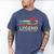 Father's Day The Man The Myth The Bowling Legend Bowler Dad Men's Comfort Colors T-Shirt Blue Jean