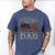 My Favorite Football Player Calls Me Dad Father's Day Men's Comfort Colors T-Shirt Blue Jean