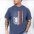 Football Kicker Dad Of A Football Kicker Father US Flag Men's Comfort Colors T-Shirt Blue Jean