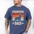 Frenchie Dad Retro French Bulldog Lover Daddy Men Men's Comfort Colors T-Shirt Blue Jean