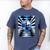 Frutiger Aero Aesthetic Tech Checkered Room Orb Sky Men's Comfort Colors T-Shirt Blue Jean