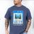 Frutiger Aero Aesthetic Tech Computer Aquarium Tarot Card Men's Comfort Colors T-Shirt Blue Jean