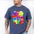 Frutiger Aero Aesthetic Tech Orb Pattern Heart Cherry Lips Raglan Baseball Tee Men's Comfort Colors T-Shirt Blue Jean