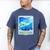 Frutiger Aero Skeuomorphism User Interface Nostalgia Premium Tri-Blend Men's Comfort Colors T-Shirt Blue Jean