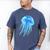 Frutiger Aero Y2K Jellyfish Men's Comfort Colors T-Shirt Blue Jean