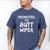 Fun New Dad Joke Baby Shower Gag Promoted To Butt Wiper Men's Comfort Colors T-Shirt Blue Jean